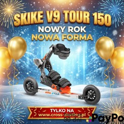 Nartorolki Skike V9 Tour 150 z kołami 150mm i ruchomą piętą – wszechstronny trening.