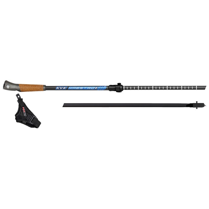 KV+ Kije MAESTRO L CLIP COMFORT (reg. 2-częściowa), 80% carbon) 110 - 140 cm