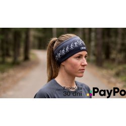 Opaska KV+ SKIER czarna – termoaktywna sportowa opaska na głowę