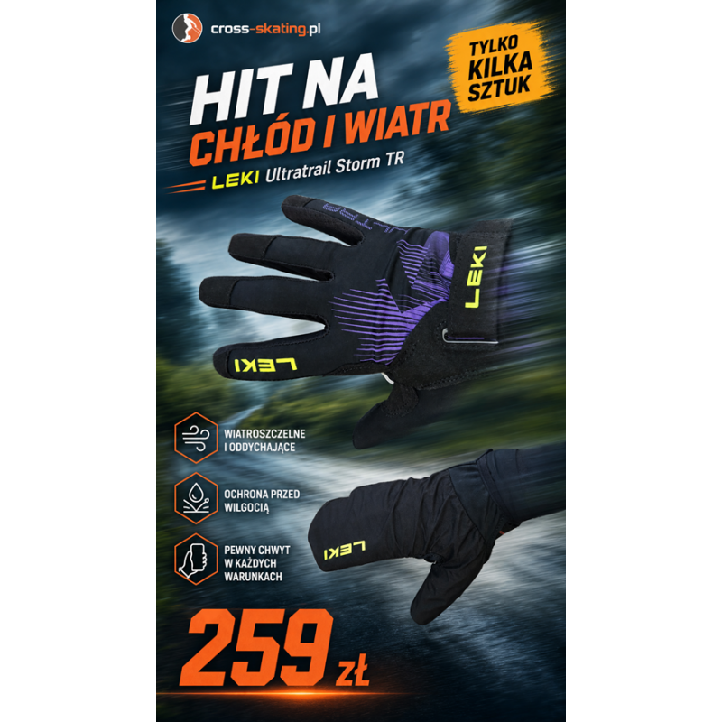 Rękawiczki LEKI Ultratrail Storm TRAIL bl/ye/vi 9.0