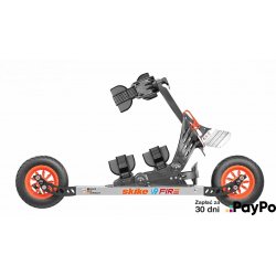 Zestaw Skike V9 Fire 150 + kije podróżne ONE4TOUR + torba – mobilny komplet do cross‑skatingu