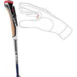 Kijki Nordic Walking LEKI Traveller Carbon blue 90–130 cm (składane)