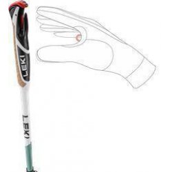 Kijki Nordic Walking LEKI Spin Shark SL white 100–130 cm (regulowane)